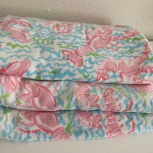 3 pieces of Lilly Pulitzer Lobstah Roll beach Towels